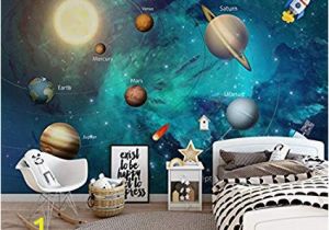 Space Wall Mural Amazon Aawang Costom Embossed Wallpaper Hand Drawn Space