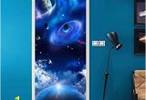 Space Wall Mural Amazon Amazon Pbldb Pvc Wallpaper Modern Universe Starry Sky