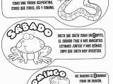Spanish Days Of the Week Coloring Pages Days Of the Week In Spanish Free Coloring Pages