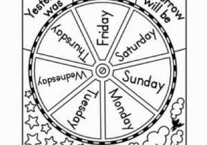 Spanish Days Of the Week Coloring Pages Free Days Of the Week Wheel