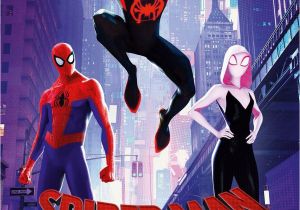 Spider Man Into the Spider Verse Coloring Spider Man Into the Spider Verse International Poster and