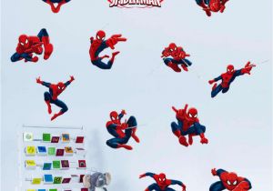 Spiderman Wall Mural Decal Diy 11 Pose Spiderman Decorative Wall Stickers for Nursery Kids Room Decorations Pvc Super Hero Decor Wall Mural Art Home Decals