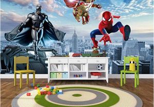 Spiderman Wall Mural Decal Kids Room Junge Schlafzimmer Zeichentrickfilm Anime Tapete