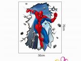 Spiderman Wall Mural Sticker â¤odâ¤50x70cm Spiderman Wall Sticker Removable Vinyl Mural Decal Kids Boys Room