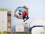 Spiderman Wall Mural Sticker Spider Man and Iron Man 3d Wall Sticker