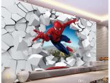 Spiderman Wall Mural Uk Murals 3 D Spiderman Batman Iron Man Personality Background