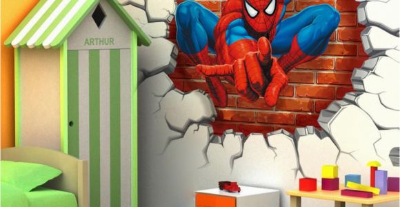 Spiderman Wall Murals 45 50cm 3d Spiderman Cartoon Movie Hreo Home Decal Wall Sticker for