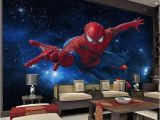 Spiderman Wall Murals Großhandel 3d Stereo Continental Tv Hintergrundbild Wohnzimmer