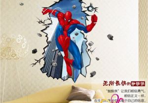 Spiderman Wall Murals Wallpaper â¤odâ¤50x70cm Spiderman Wall Sticker Removable Vinyl Mural Decal Kids Boys Room