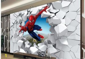 Spiderman Wallpaper Murals Murals 3 D Spiderman Batman Iron Man Personality Background