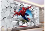 Spiderman Wallpaper Murals Murals 3 D Spiderman Batman Iron Man Personality Background