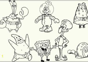 Spongebob and His Friends Coloring Pages Spongebob Characters Coloring Pages