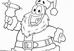 Spongebob and Patrick Christmas Coloring Pages Patrick Star as Santa Spongebob Coloring Page Christmas