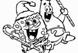 Spongebob and Patrick Christmas Coloring Pages Spongebob and Patrick Happy Merry Christmas Coloring Page