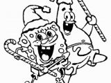 Spongebob and Patrick Christmas Coloring Pages Spongebob and Patrick Happy Merry Christmas Coloring Page