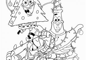 Spongebob and Patrick Christmas Coloring Pages Spongebob and Patrick Star Christmas Coloring Page