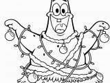 Spongebob and Patrick Christmas Coloring Pages Spongebob S Patrick Star Christmas Holiday Coloring Page