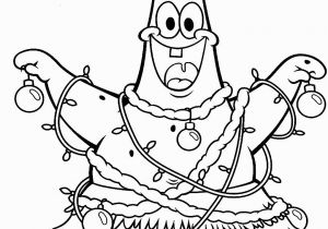 Spongebob and Patrick Christmas Coloring Pages Spongebob S Patrick Star Christmas Holiday Coloring Page