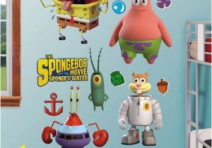 Spongebob Squarepants Wall Mural Spongebob Squarepants Out Of Water Collection Wall Decals by