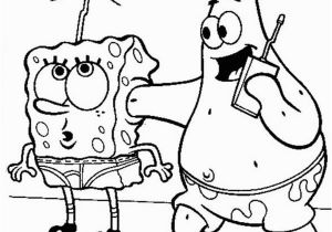 Spongebob St Patrick S Day Coloring Pages Patrick Use Spongebob as A Cellphone Coloring Page Kids