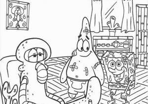 Spongebob St Patrick S Day Coloring Pages Sponge Bob and His Friends Patrick Star and Squidward