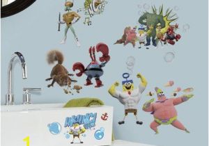 Spongebob Wall Mural 10×18 the Spongebob Movie Peel and Stick Wall Decals