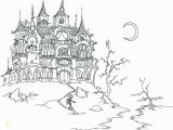 Spooky Halloween Coloring Pages Spooky House Needlepoint Patterns