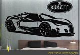 Sports Car Wall Murals Bugatti Renaissance Gt Super Sport Car Wall Decal 60" X 22