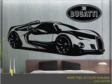 Sports Car Wall Murals Bugatti Renaissance Gt Super Sport Car Wall Decal 60" X 22