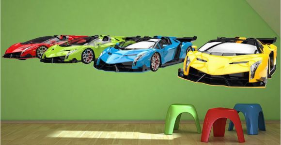 Sports Car Wall Murals Details About Sports Cars Transport Wall Decal Sticker Ws