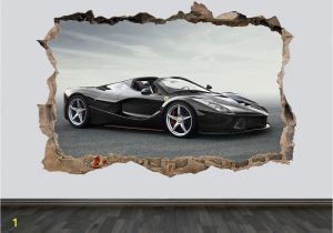 Sports Car Wall Murals Laferrari Decal Laferrari Decor Laferrari Sticker Laferrari