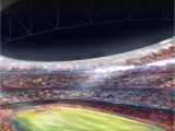 Sports Stadium Wall Mural ââtap and Get the Free App Sport Stadium Colorful Green Field