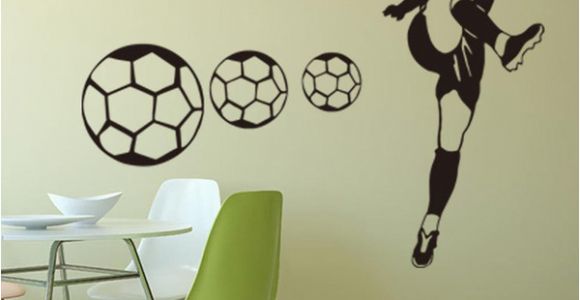 Sports Wall Mural Decals Football Sports Wall Stickers Wallpapers Waterproof Pvc Wall Decals Murals Can Be Removable Self Adhesive Boy Bedroom Background Decoration Stickers