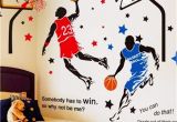 Sports Wall Mural Decals Kelay Fs 3d Basketball Wall Decals Sports Decals Basketball Stickers Wall Decor Basketball Player Wall Stickers for Boys Room Bedroom Decor