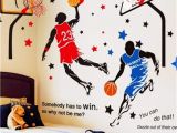 Sports Wall Murals Cheap Kelay Fs 3d Basketball Wall Decals Sports Decals Basketball Stickers Wall Decor Basketball Player Wall Stickers for Boys Room Bedroom Decor