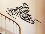 Sports Wall Murals Cheap Snowmobiles Wall Decals Vinyl Decorative Stickers Home Decor Winter Sports Wall Stickers for Kids Bedroom Decorations Wall Decal Wall Decal Adhesive