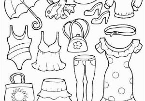 Spring Clothes Coloring Pages Summer Clothing Coloring Page Coloring Pages