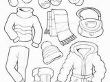 Spring Clothes Coloring Pages Winter Clothes Coloring Page Free for Kids