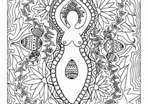 Spring Equinox Coloring Pages Ostara Goddess Mandala Coloring Page