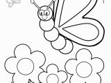 Spring Flower Coloring Pages for toddlers Silly butterfly Coloring Page Coloring Pinterest