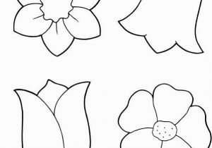 Spring Flower Coloring Pages for toddlers Spring Flowers Coloring Printout Spring Day Cartoon Coloring Pages