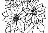 Spring Flowers Coloring Pages Pdf Christmas Flower Printable Coloring Page