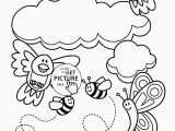 Spring Scene Coloring Pages Free Printable Spring Coloring Pages for Adults Printable