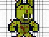 Spring Trap Coloring Page Spring Trap Fnaf Perler Bead Pattern Pixel