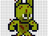 Spring Trap Coloring Page Spring Trap Fnaf Perler Bead Pattern Pixel