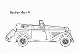 Sprint Car Coloring Page Super Car Bentley Mark 5 Coloring Page for Kids Printable