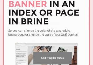 Squarespace Change Link Color On One Page Make Changes to A Specific Banner In the Brine Template