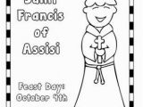 St Francis Of assisi Coloring Page Saint Francis Of assisi