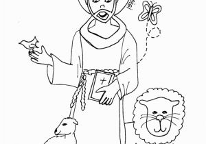 St Francis Of assisi Printable Coloring Page Saints Coloring Pages Printable Catholic Saints