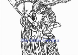 St Joan Of Arc Coloring Page Saint Joan Arc Coloring Pages Coloring Pages